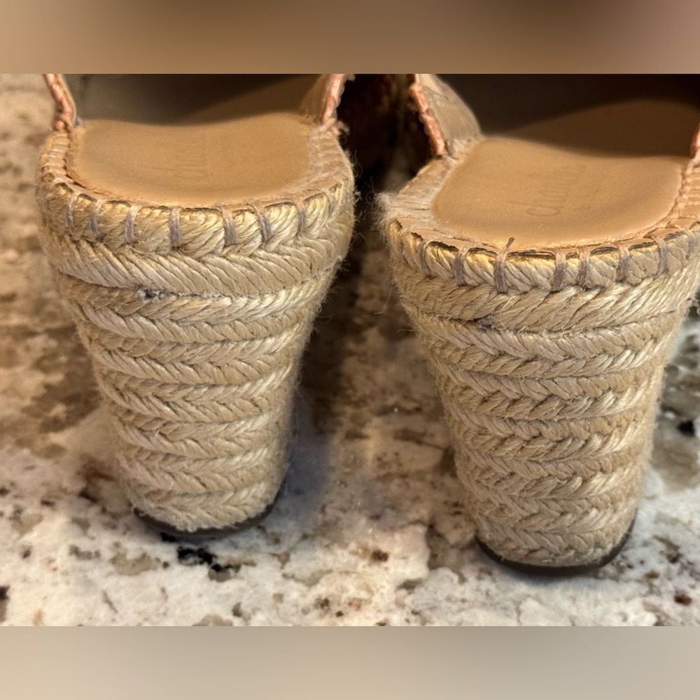 Charles David Tan Croc-Embossed Espadrille Mule - Picture 4 of 7